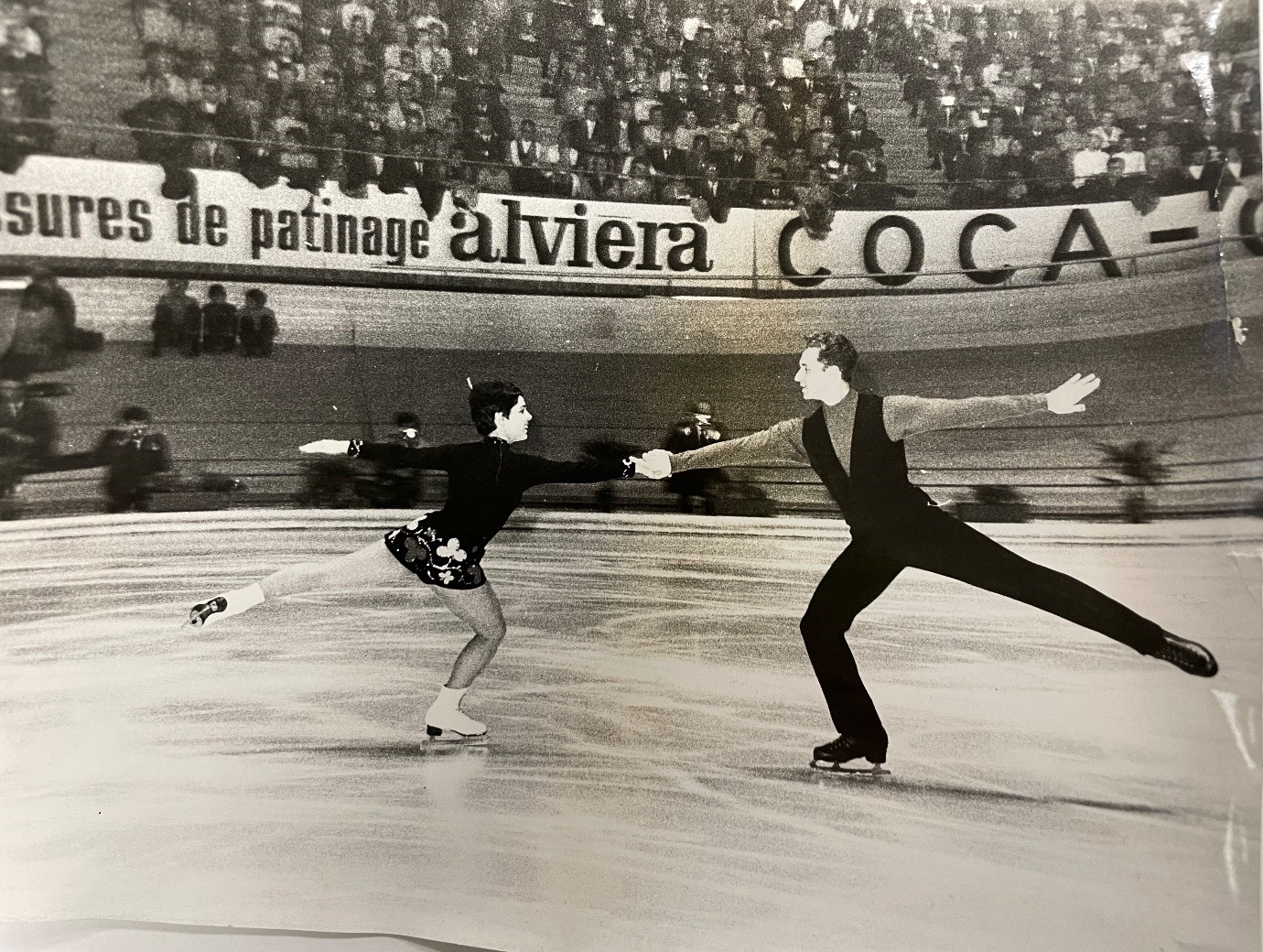 Epreuve de patinage artistique en duo - JO Grenoble 1968