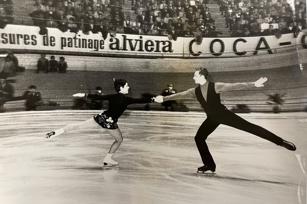 Epreuve de patinage artistique en duo - JO Grenoble 1968