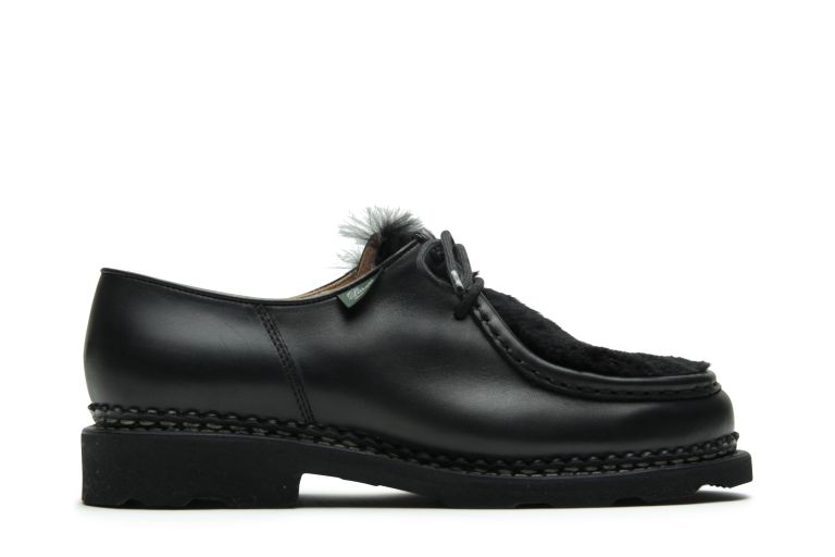 Michael Lapin Lisse noir - Genuine rubber sole