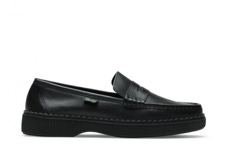 Vignon Lisse noir - Genuine rubber sole